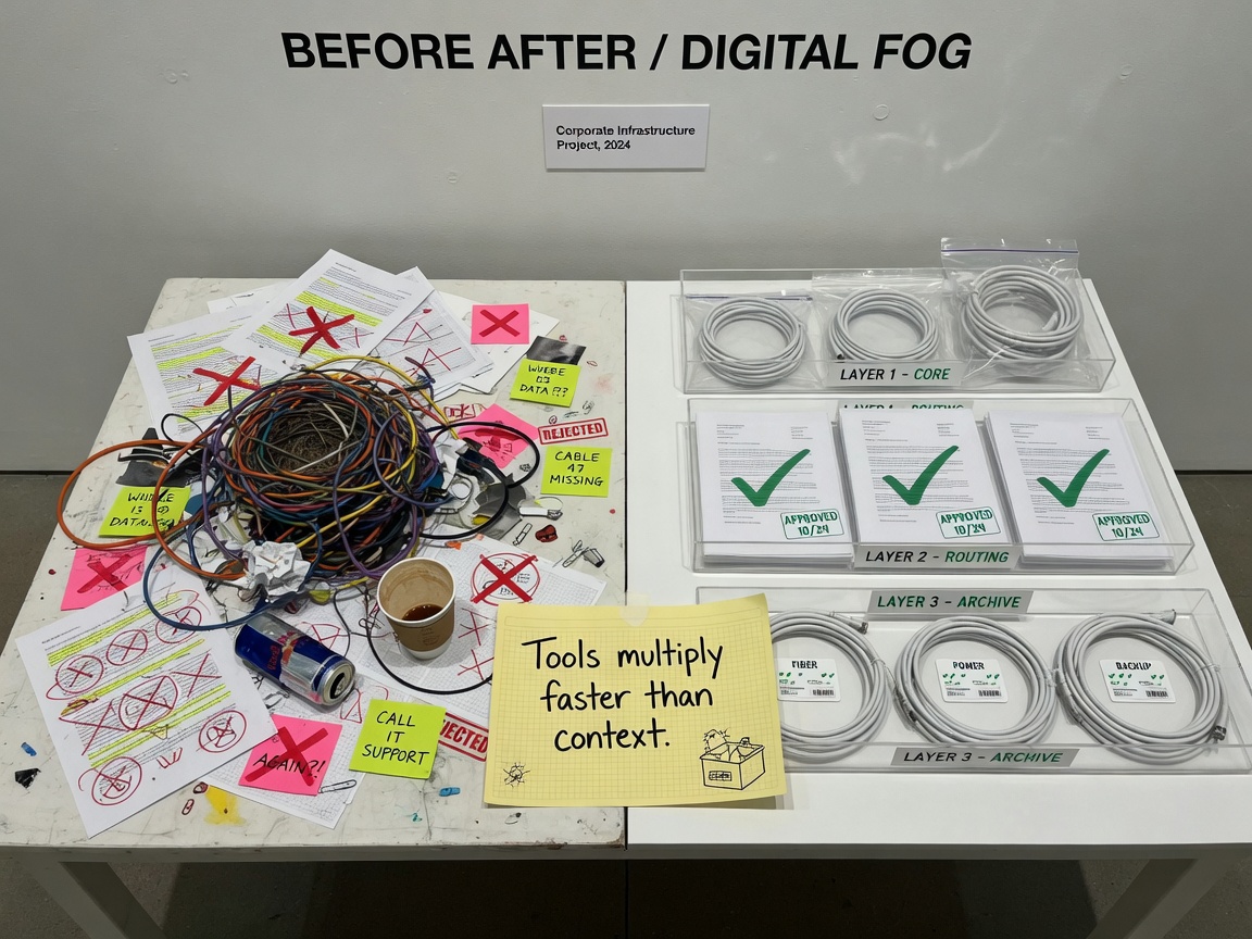 Before and after context exhibit